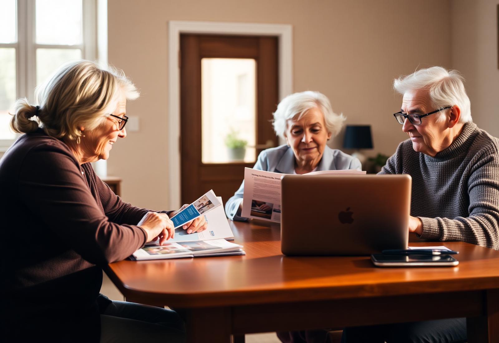 A senior care advisor meeting with an Oklahoma couple